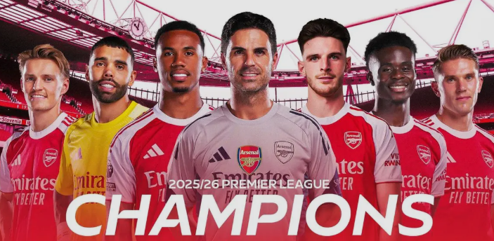 Skuad Arsenal Juara Premier League 2025/2026 Setelah Puasa Gelar