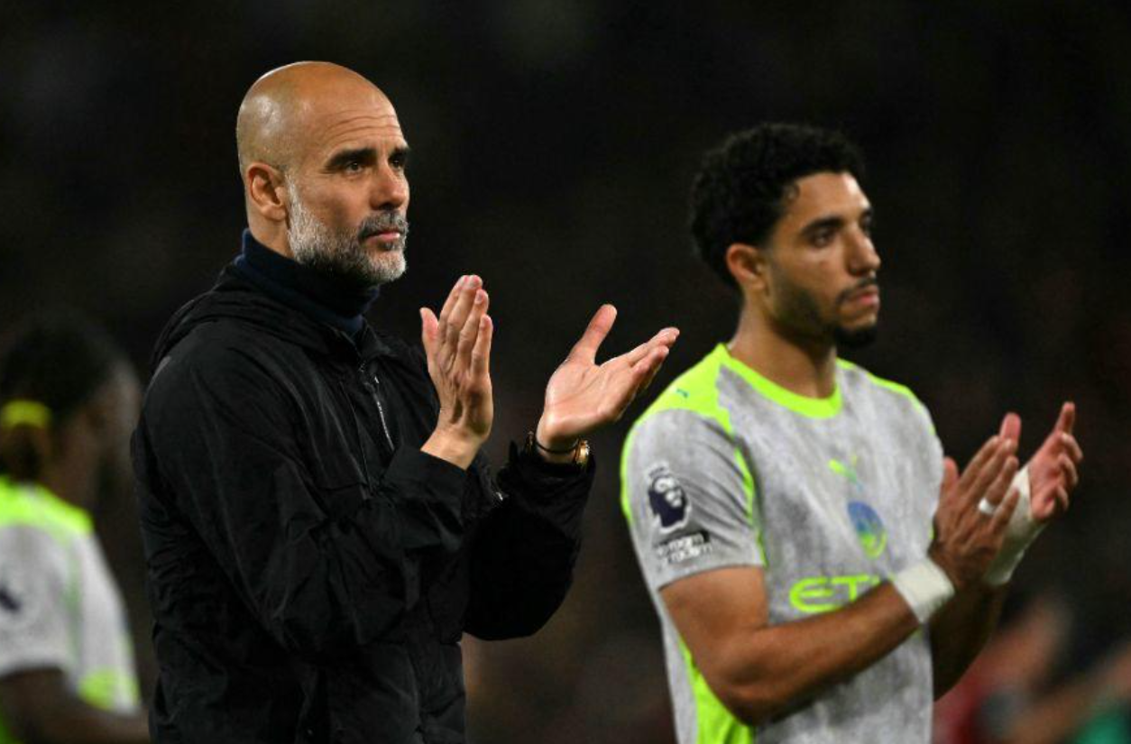Ekspresi Tegang Pep Guardiola Akibat Kegagalan Taktik Manchester City